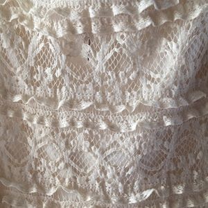 Lacey knit maxi skirt